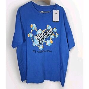 Nike T-Shirt Men's XL Royal Blue Loose M90 HBR SEGB FZ5399-480 Game NWT